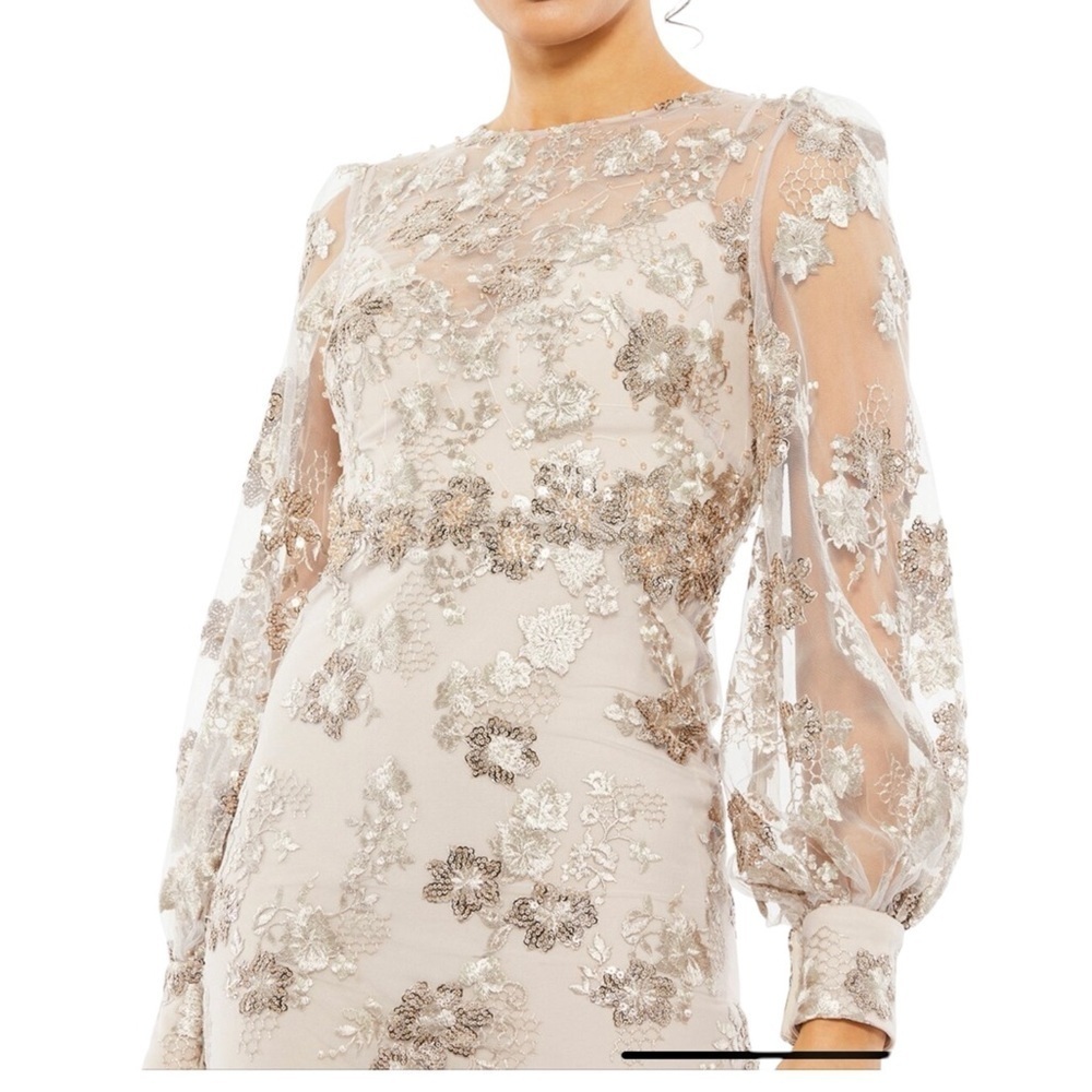 Mac Duggal NWT 70237 Embellished Midi Dress - Picture 4 of 9